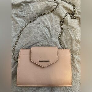 Fossil Blush Crossbody Bag with Chain Strap